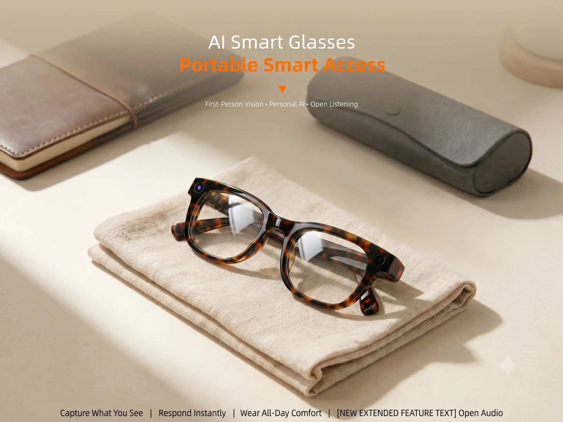 NeHon AI Smart Glasses 1300MP
