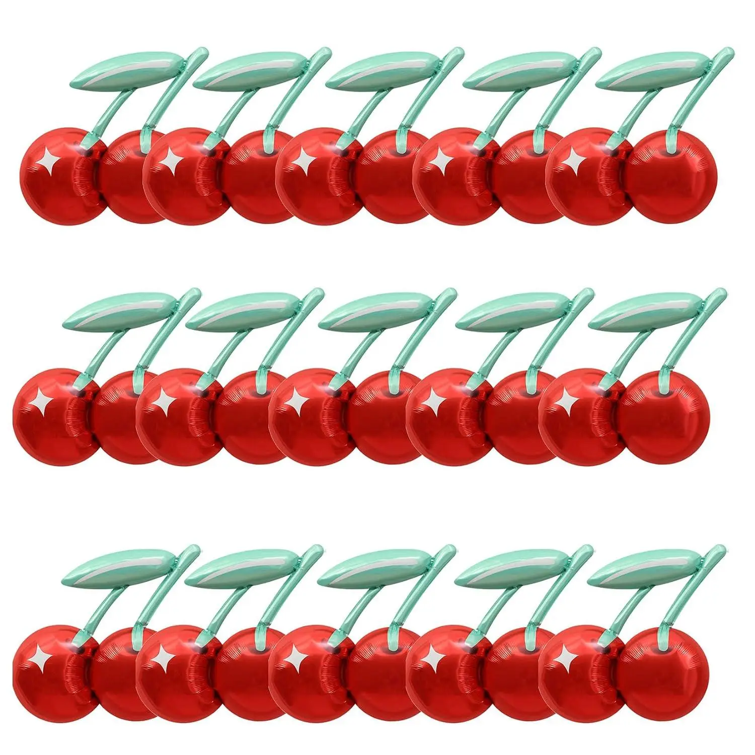 Happy Birthday Party Balloon Decoration Cherry Balloon Party Supplies Cherry Decoration (15Pcs Cherry Balloon)