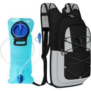 Unisex Hydration Backpack with 2L Water Bladder, Sports Outdoor Gear for Climbing, Mountain Bike Activities