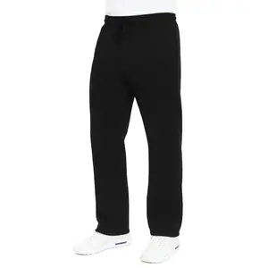 Men's Classic Heavyweight Fleece Sweatpants with Open Bottom