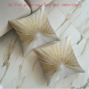 2pcs Abstract Geometric Pillow Covers, Stars, Holiday Atmosphere, Christmas Decor, Zipper Closure, Hand Washable