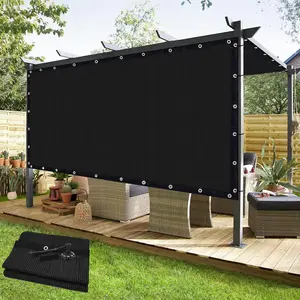 90% Sun Shade Cloth 12'X 16' Pergola Shade Cover with Grommets UV Block Privacy Screen for, Backyards,, Carport,,