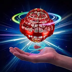 Auto Return UFO Flying Orb Toy, LED Light Hover Drone Hand Boomerang, Shockproof Portable Reusable Gadget for Outdoor Party Mother’s Day Gift,Party gifts