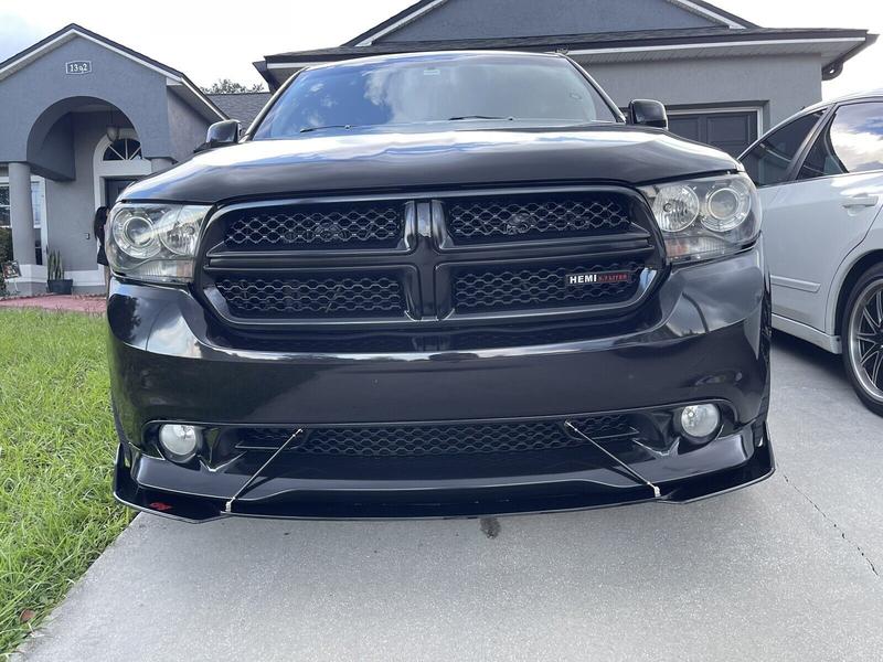 Glossy Front Bumper Lip Kit, Universal Car Bumper Protection Kit - Adjustable 4-Section Front Bumper Lip, Black Chin Spoiler Splitter, Rear Lip & Side Skirt, Easy Install & Durable Design, Fits Honda Toyota Mazda Nissan Ford Mercedes-Benz Hyundai Subaru