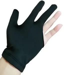 2pcs Unisex Breathable Non-Slip Billiards Gloves - Elastic 3-Finger Design with Enhanced Grip Billiards Accessories