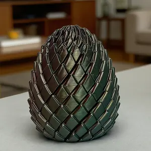 Twisty Dragon Egg Puzzle Gadget, 3D Printed Textured Mystery Egg, Satisfying Desk Accessory for Office Stress Relief, Stress Relief Fidget