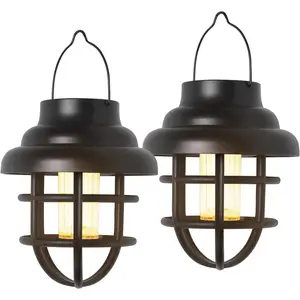 Solar Lights Outdoor   Solar Lantern Garden Decor,  Outdoor Lanterns Led Lights for Outside Porch Patio Yard Balcony Pathway