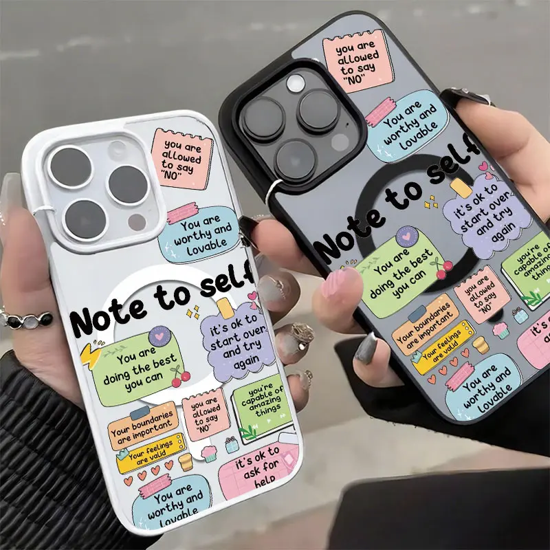 (New Arrival)Positive Affirmation Quote Phone Case Motivational Pastel Aesthetic for iPhone 17 16 15 14 13 12 11 Plus Pro Max