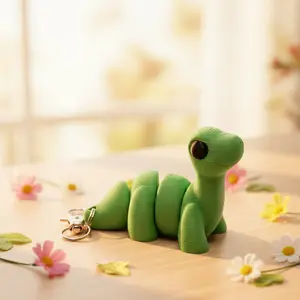Baby Brontosaurus Keychain