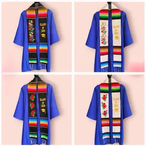 Roses Class of 2025 Mexican Sarape Graduation Stole mexican stole