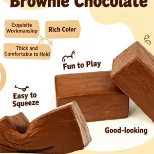 Realistic Chocolate Squishy Toy, Soft & Slow Rebound Design, Stress Relief Squeezable, Perfect for Stress Relief & Daily Relax, Ideal Gift for Kids & Adults