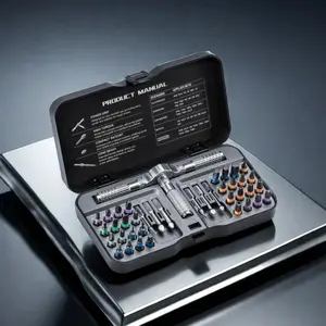 Magnetic Screwdriver Set, Multifunctional Screwdriver Set with Detachable T-shaped Ratchet Handle, Household Maintenance Tool Kit