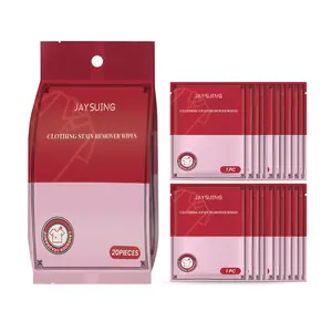 Jaysuing Portable Clothing Cleaning Wipes Instant Remove Tough Stains For Daily Garment Care