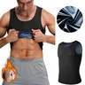 Men's Plain Elastane Compression Tank Top - Sleeveless Scoop Neck, Tummy Control, Breathable Soft Stretch, Slim-Fitting Sports Vest for Gym, Sauna, Contours Body, Athleisure Men's Shapewear Tops (No Cooling Sauna Suits)