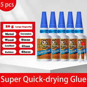 5pcs Universal Super Glue - Ultra-Strong Waterproof Bonding Agent for Shoes, Metal, Wood, Plastic, Ceramic - Versatile Electric Welding Solution for Durable Repairs