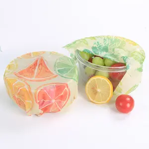 Reusable Organic Cotton Beeswax Wraps - Natural Zero Waste Alternative to Plastic