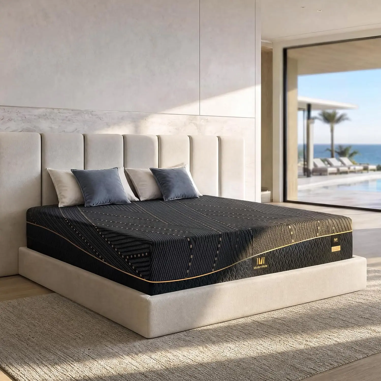 ModernMate 14-Inch King Memory Foam Mattress - Premium Cooling Copper Gel, Breathable, CertiPUR-US Certified, Fiberglass-Free, Made in USA, Motion Isolating, Hot Sleeper Solutions for Cooling Sleep