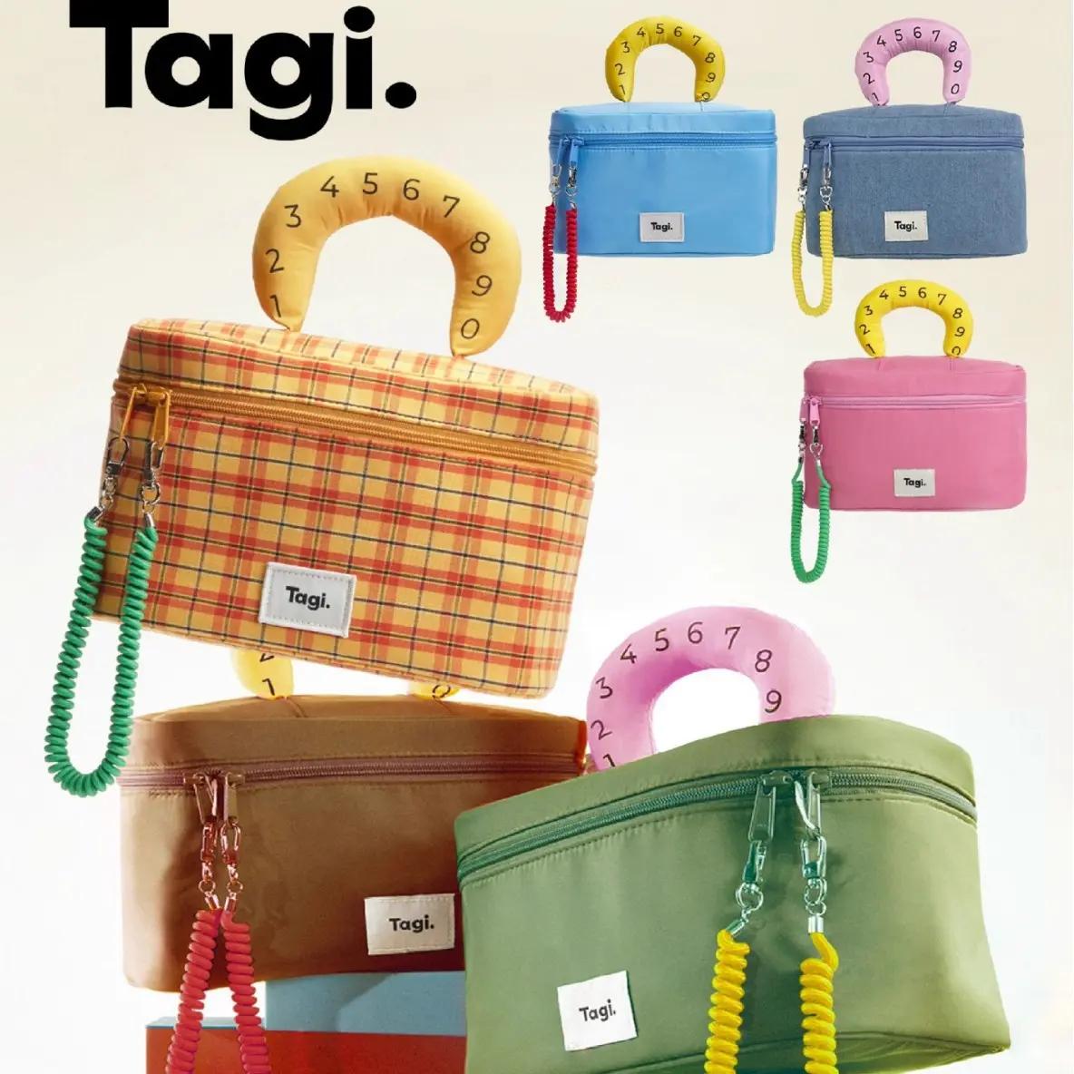 Tagi Bag Storage High-end Portable Waterproof Makeup Bag Niche Design High Appearance Handheld Travel Storage Bag