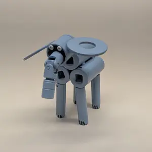 Metal Scrap Elephant Sculpture - Contemporary Art Hand-Made with Nuts, Bolts, Washers, and Sockets Unique Design Durable Automotive Urethane Finish 8x6x7 Inches