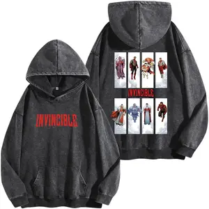 Invincible Guardians of the Globe Graphic Tees Invincible ss4 Story Washed Hoodie, Shirt Invincible Ss4, Mark Grayson Invincible Hoodie Sweatshirt, Men Shirt Cotton Fabric lover graphic tee streetwear