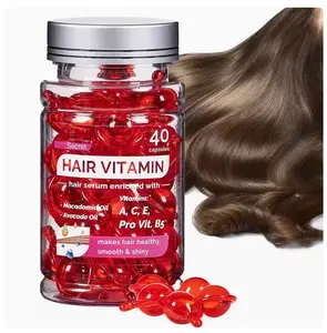 Vitamin B5 Enriched Hair Care Capsules, 40/box Moroccan Hair Care Vitamin Enriched Capsules, Moisturizing Hair Care