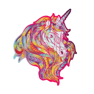 Blue Blaze Unicorn (mini color puzzle)