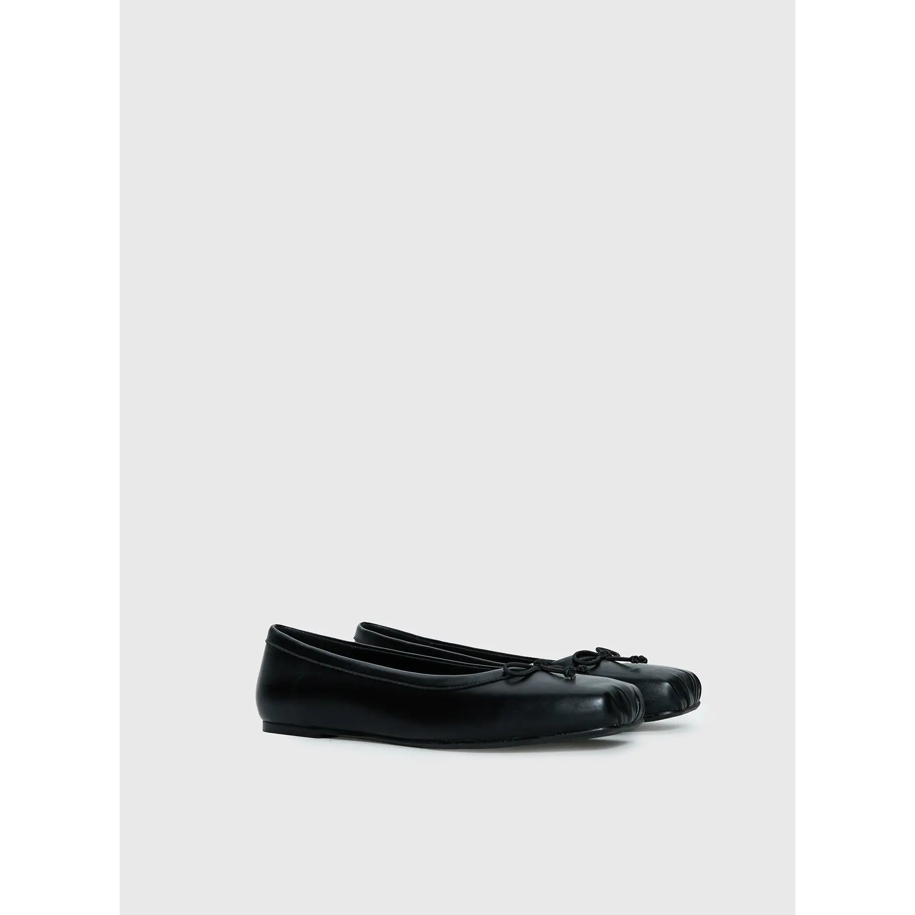 Therapy Laine Square Toe Ballet Flats Black
