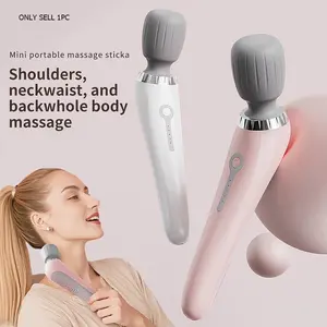 Portable Usb Rechargeable Handheld Massager, High-Frequency Vibration Motor, 5 Adjustable Intensity Levels, Specially Designed For Neck, Back, Legs, And Waist Muscle Relaxation Care, Holiday Gift.