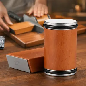 Rolling Knife Sharpener Tool Kit for Kitchen Knives, RollerKnife sharpening Stone with 15 & 20°Magnetic Angle forhoning knives pocket knife tumbler Household KnifeGadgets Cutting