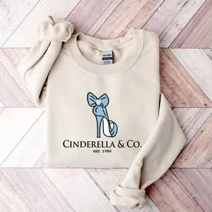 Cinderella And Co Est 1950 Sweatshirt, Gift For Magic Kingdom Vacation, Magic Kingdomland Hoodie, Magic Kingdom Princess Sweatshirt , Cute Winter Sweater, Holiday Sweaters, Cozy Winter Gift for Him Her