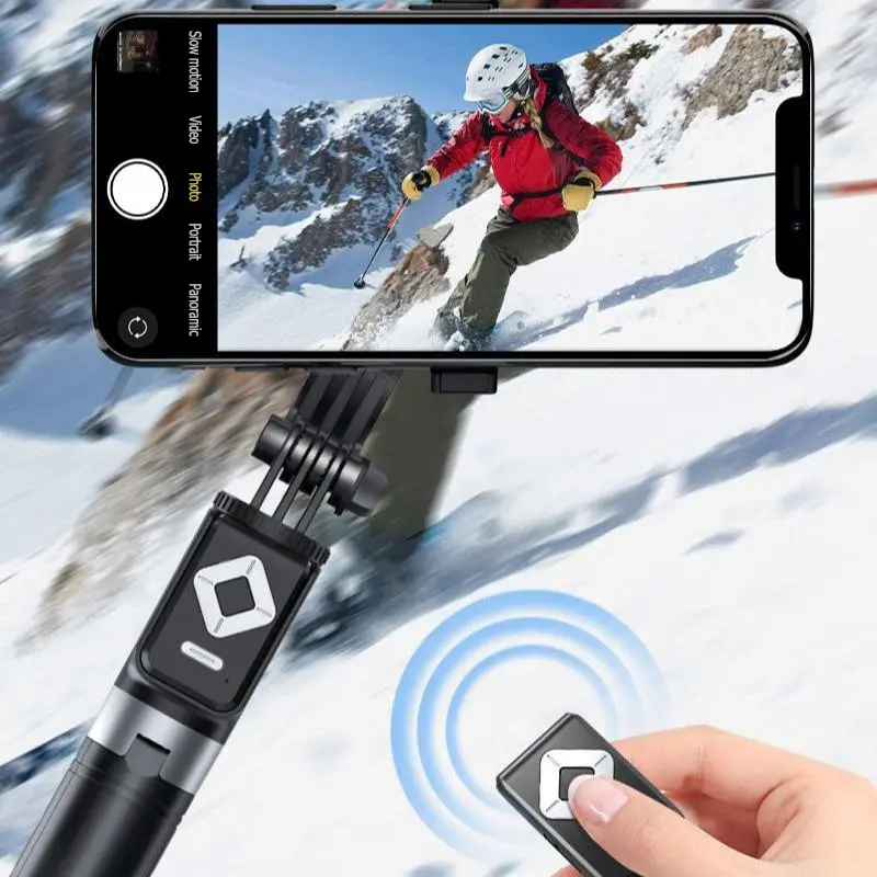 Product Introduction of New 6 in 1 Selfie Stick With Fill Light, 67" Phone Tripod & Wireless Remote Page Turner,Bluetooth Camera Video Recording Remote,Music Control, for iPhone ,iPad ,iOS,Android 7
