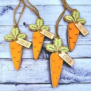 Personalized Carrot Easter Basket Tags