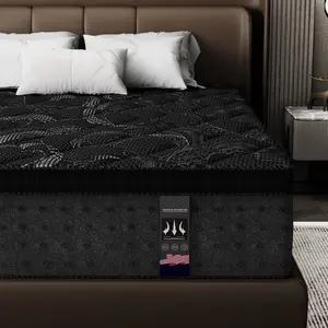 KOW 14 inch mattress (Premium Upgrade Edition), Medium Firm Hybrid Mattresses with Cooling Gel Memory Foam, Independent Spring for Motion Isolation, breathableTwin Mattress in a Box, Upgraded Support, ergonomic design;CertiPUR-US