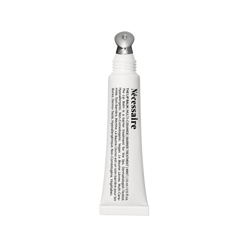 Nécessaire The Lip Balm | Clear, Mint, Multi-Ceramide, Treatment Balm | Instant Relief for Dry, Chapped Lips | Cooling Hypoallergenic Tip | Non-Sticky | Dermatologist-Tested. (15ml / 0.5 fl oz)