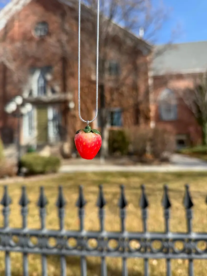 Strawberry Pendant Necklace