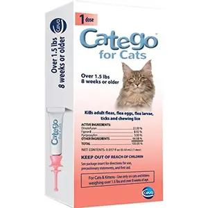 Flea and Tick Treatment & Prevention for Cats (Over 1.5 lbs) 1-Month Supply