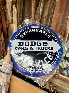 Dodge Cars & Trucks Dependable Service Dome Sign