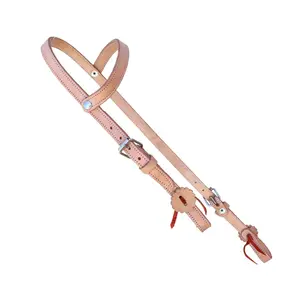 Natural Cabezada Charro Simple Horse Headstall