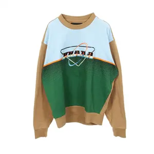 Pre-owned PRADA Cotton Small Leather Goods Futuristic Logo sweater Sweatshirt