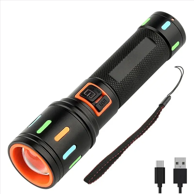 2000 lumen rechargeable tactical t6 led flashlight Kodiak 2000 Lumen Rechargeable Tactical Flashlight with Magnetic Charging