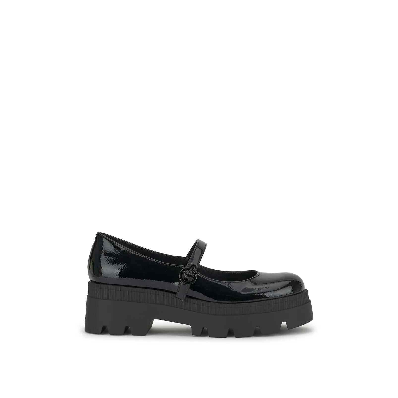 Uvelia Lug Loafer in Black