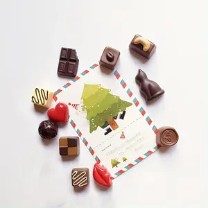 11pcs Chocolate-Shaped Refrigerator Magnets Set, Heart Shape Lip Cat Square Designs, Kitchen Decorations, Fun & Cute Fridge Accessories