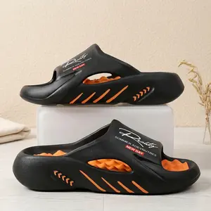 Men's Ergonomic Massage EVA Slides, Summer Dual-Use Indoor Outdoor Slippers, Non-Slip Thick Sole Shower Bathroom Sandals