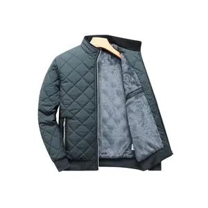 Men's Fleece Lined Winter Jacket Coat, Warm Fashion Zipper Pocket Casual Loose Fit for Cold Weather Daily Wear, Winter Clothing