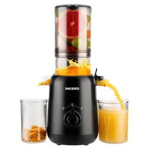 INKBIRD Compact Electric Slow Juicer, Cold Press Juicer, Accommodates Whole Fruits and Vegetables, Easy to Clean, High Juice Yield (Black) TikTokShopHolidayHaul
