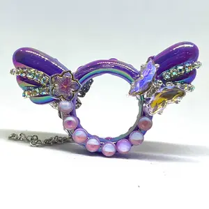Fancy Butterfly Girl Acrylic Beads - Butterfly Shape Fancy Beads for Jewelry Making