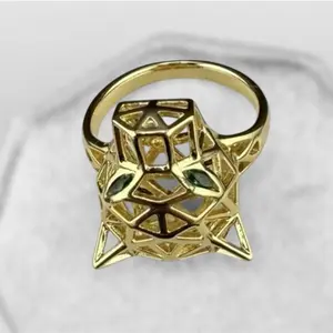 Ring liso  Laminado 14k Capas Oro Real High Quality