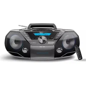 PHILIPS | Portable CD Player Bluetooth with Cassette, All in One Powerful Stereo, Backlight LCD Display, Digital and Wireless Features