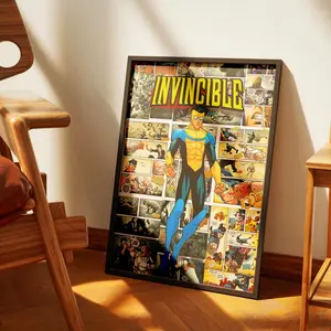 (No Frame) Invincible Poster, Superhero Wall Art, Comic Book Decor, Omni-Man Artwork, Anime Hero Print, Sci-Fi Home Decor, Nerdy Gift, Decor, poster, Wall art