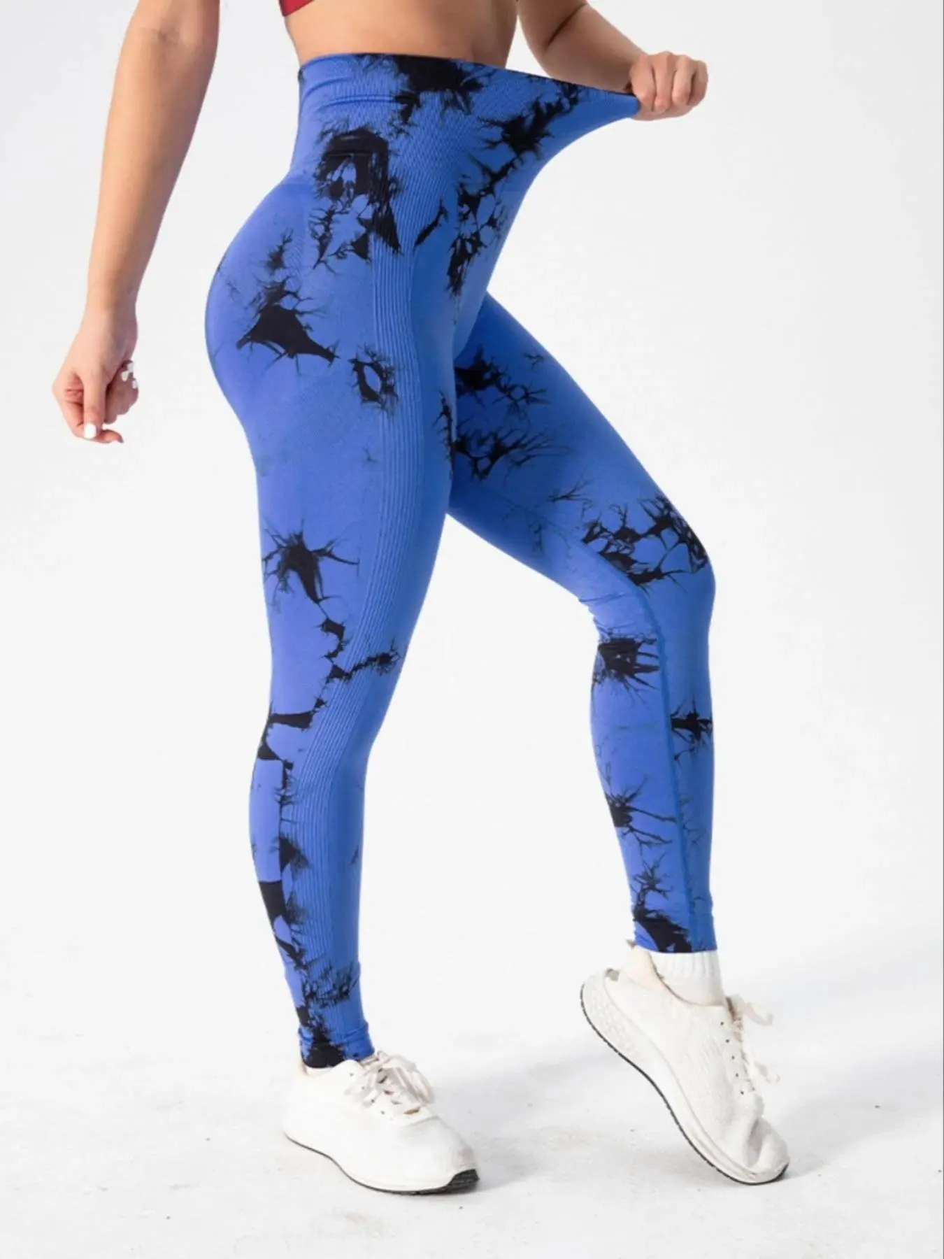 Women's High-Waisted Seamless Yoga Pants, Tie-Dye Sports Leggings, Elastic Hip-Lifting Gym Wear, Comfortable Fashion for All Seasons Women's High-Waisted Seamless Yoga Pants, Tie-Dye Sports Leggings, Elastic Hip-Lifting Gym Wear, Comfortable Fashion for All Seasons